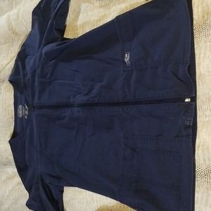 Cherokee Scrub Jacket - S - Navy Blue